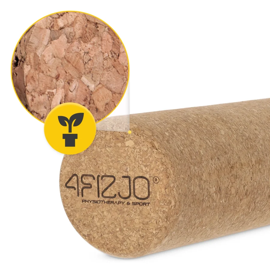 Massasjerulle i naturkork 30 cm – glatt – bilde 7 av 7