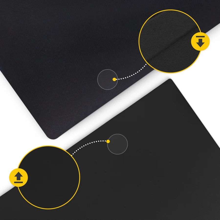 Sammenleggbar treningsmatte XL – 240 × 120 × 5 cm, svart – bilde 3 av 8