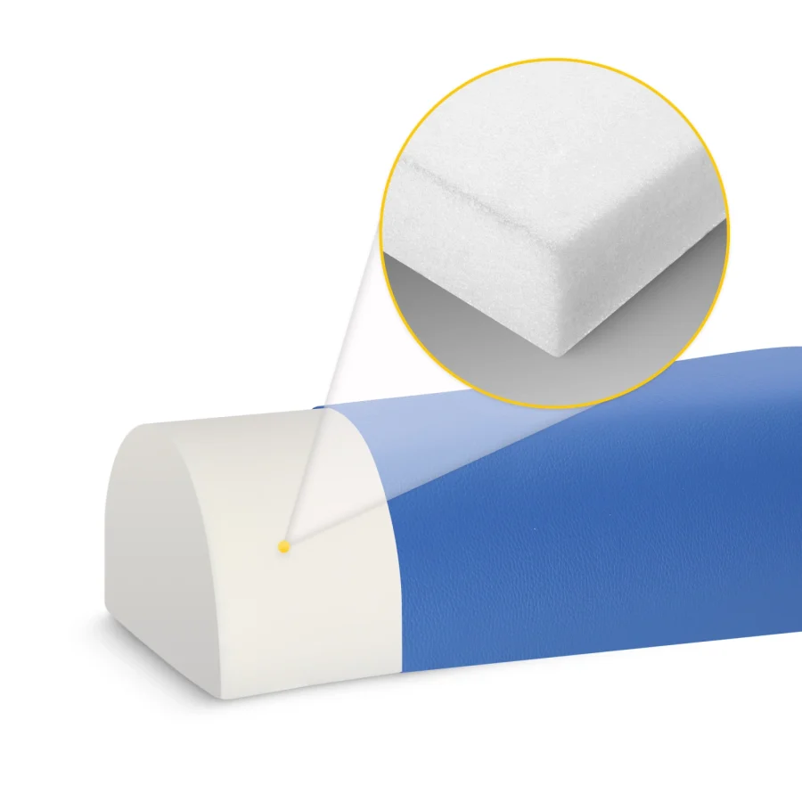 Halvrund massasjestøtte 60 × 15 × 10 cm – blå – bilde 4 av 6