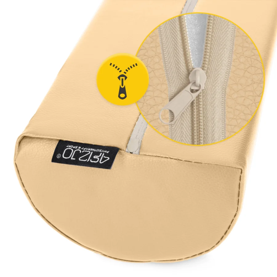 Halvrund massasjestøtte 60 × 15 × 10 cm – beige – bilde 3 av 6