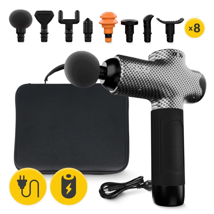 Massasjepistol Massage Gun EVO – 12 nivåer, svart – bilde 2 av 8