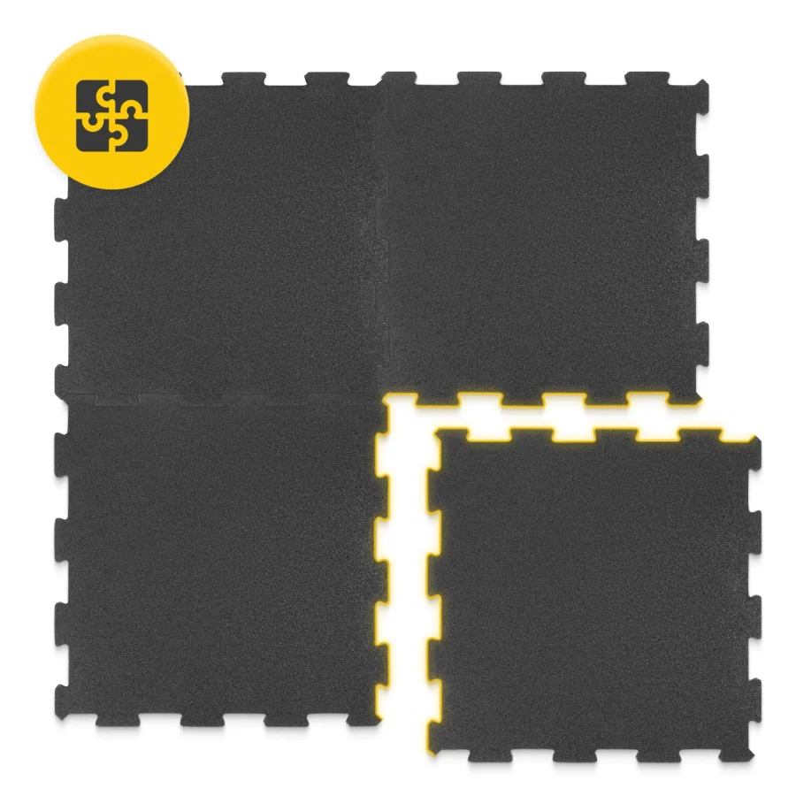 Gulvmatte til treningsutstyr – 48,5 × 48,5 × 1,5 cm – bilde 6 av 8