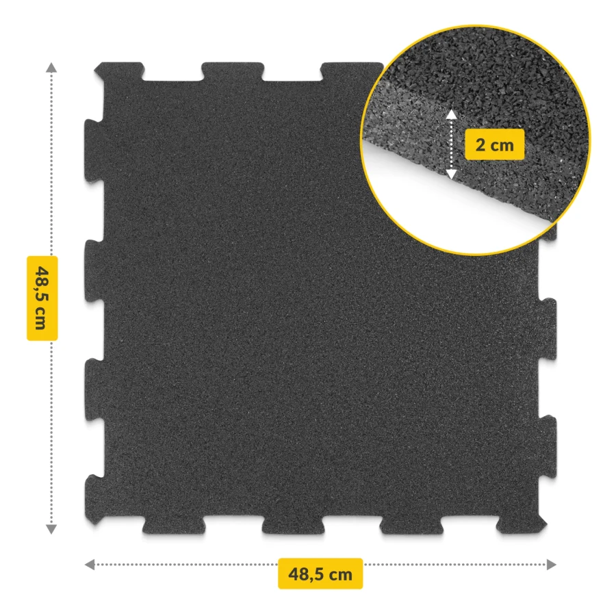 Skumgulvbeskyttelsesmatte 485 × 485 × 2 cm – bilde 4 av 8