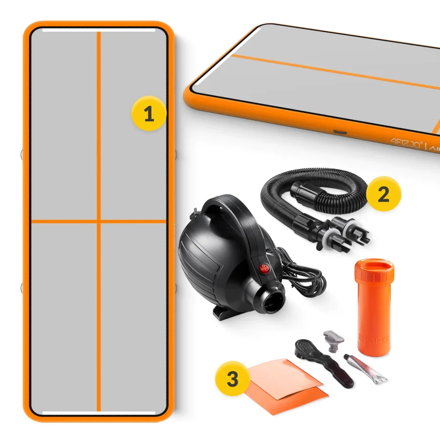 Air Mat Akrobatbane 5 × 2 × 02 m med pumpe – bilde 4 av 8