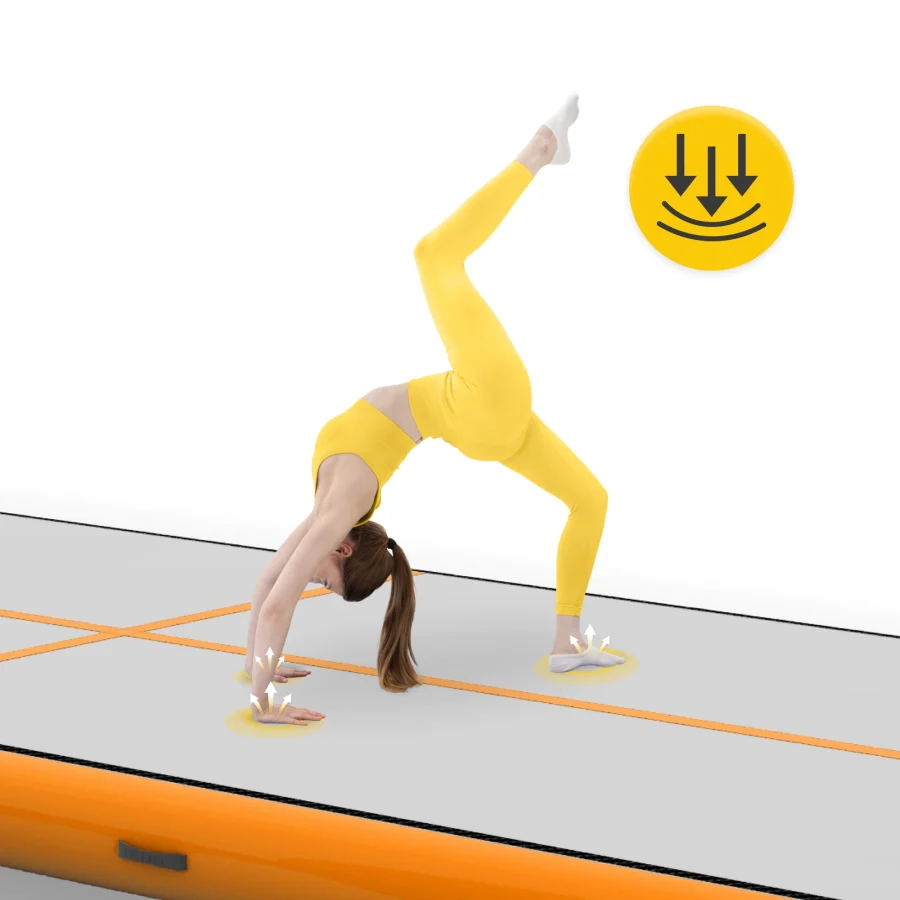 Air Mat Akrobatbane 5 × 2 × 02 m med pumpe – bilde 6 av 8