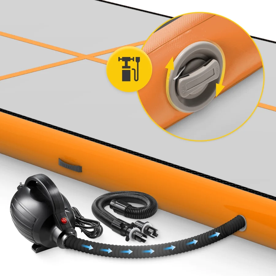 Air Mat Akrobatbane 5 × 2 × 02 m med pumpe – bilde 7 av 8