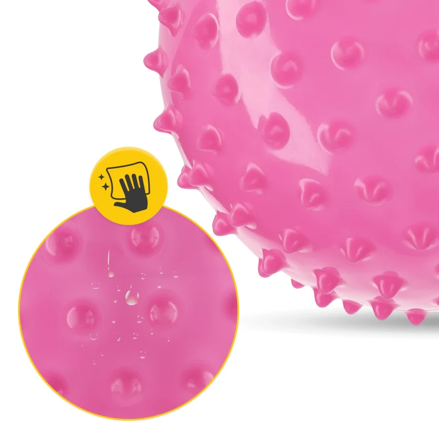 Rehabiliteringsball med pigger 20 cm rosa – bilde 3 av 6