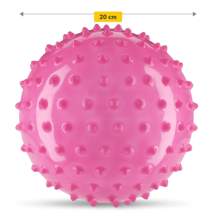 Rehabiliteringsball med pigger 20 cm rosa – bilde 5 av 6