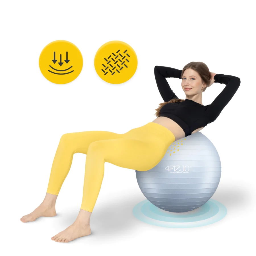 Treningsball 55 cm grå – bilde 6 av 8