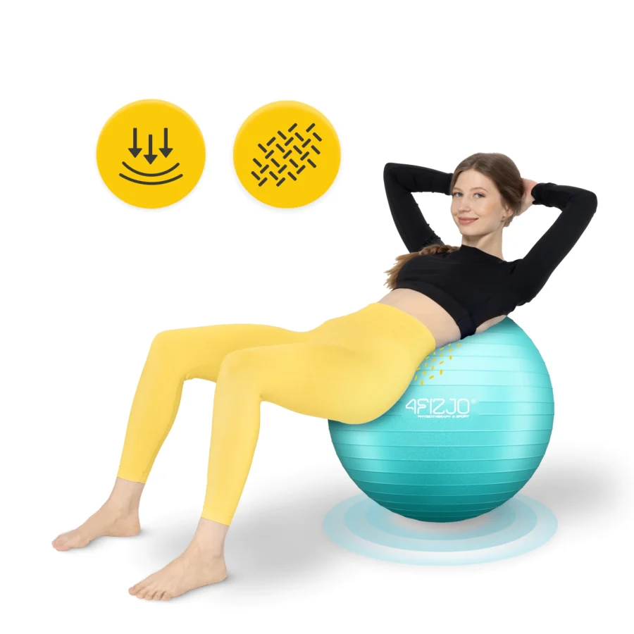Treningsball 65 cm mintgrønn – bilde 6 av 8