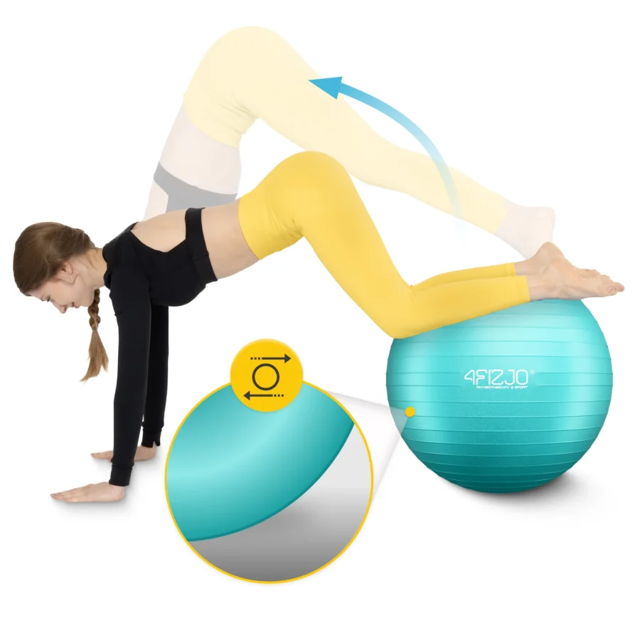 Treningsball 75 cm mintgrønn – bilde 6 av 8