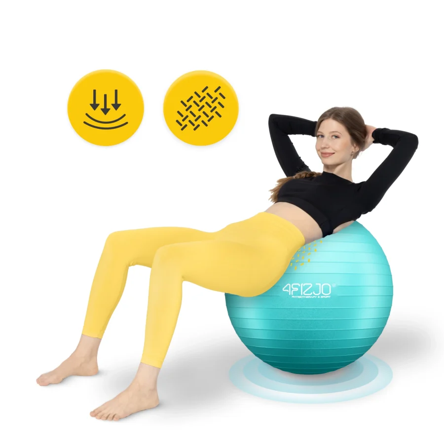 Treningsball 75 cm mintgrønn – bilde 8 av 8