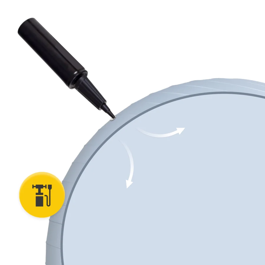 Treningsball 85 cm grå – bilde 2 av 8