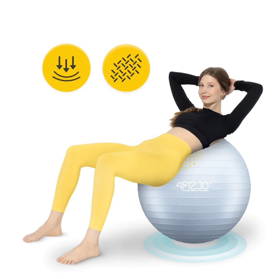 Treningsball 85 cm grå – bilde 6 av 8