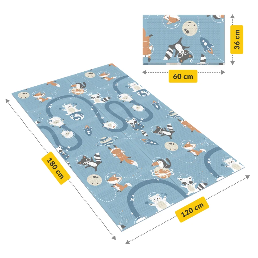 Tosidig lekematte Kongerike og verdensrom – 180 × 120 cm – bilde 3 av 6