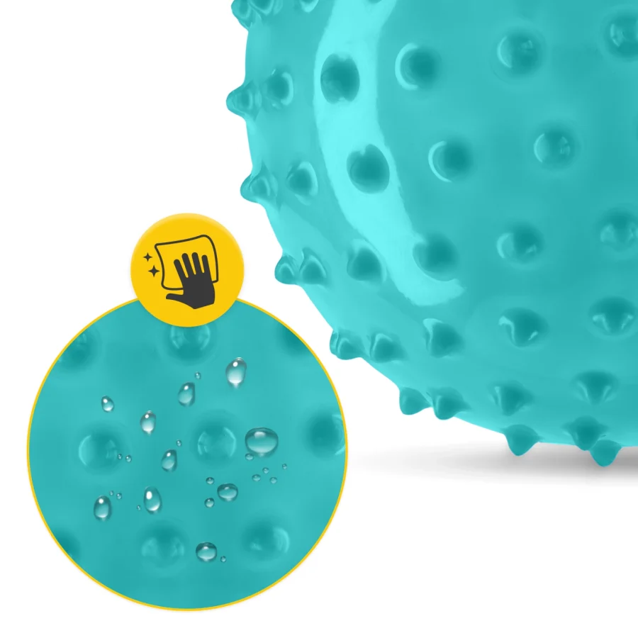 Rehabiliteringsball med pigger 20 cm mintgrønn – bilde 5 av 6