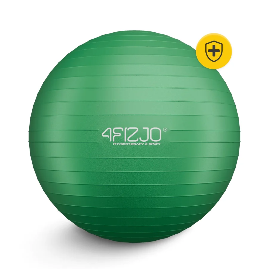 Treningsball 75 cm grønn – bilde 7 av 8