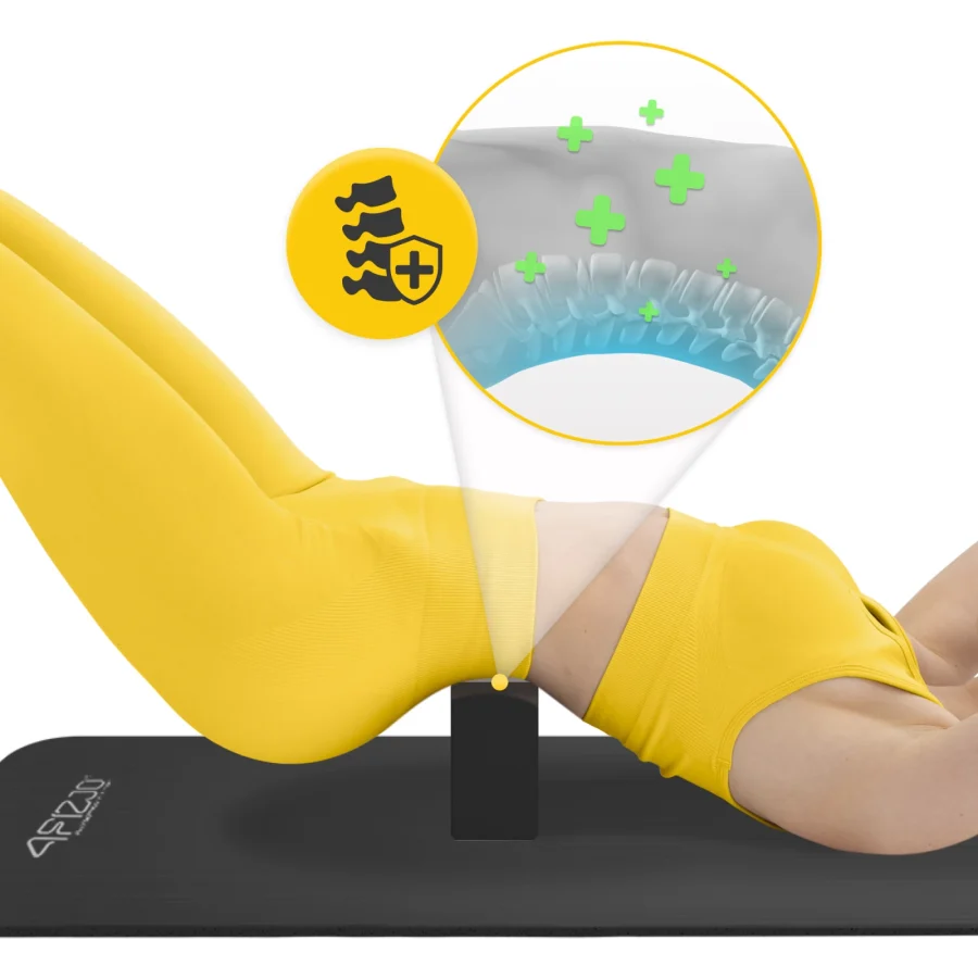 Yogablokk i EVA-skum – 23 × 15 × 7,6 cm, svart – bilde 8 av 8