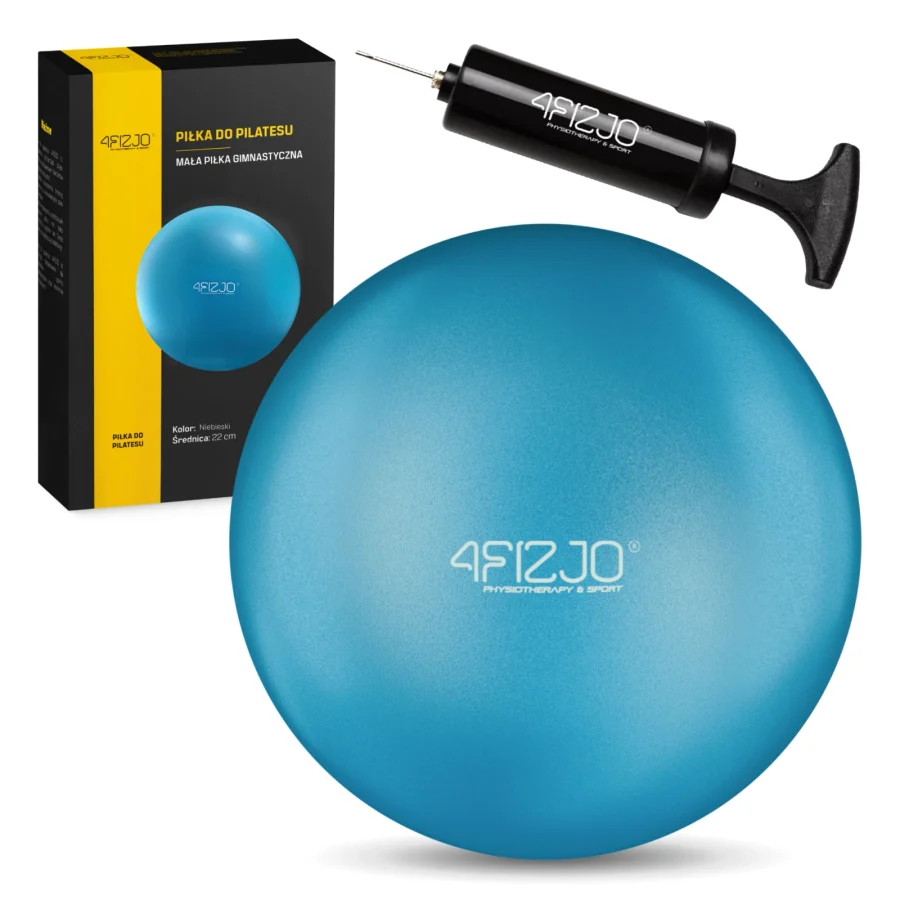 Pilatesball og treningsball – 22 cm, blå – bilde 1 av 6