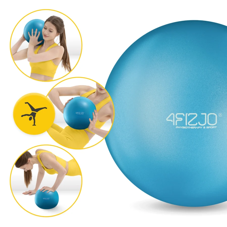 Pilatesball og treningsball – 22 cm, blå – bilde 2 av 6