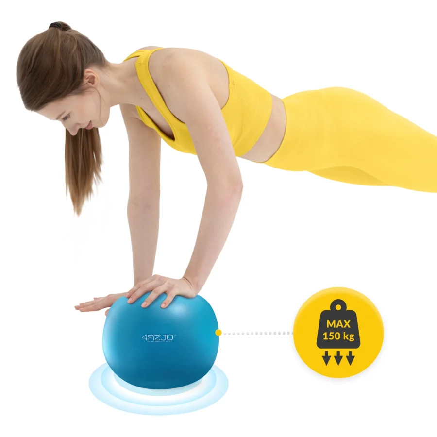 Pilatesball og treningsball – 22 cm, blå – bilde 3 av 6