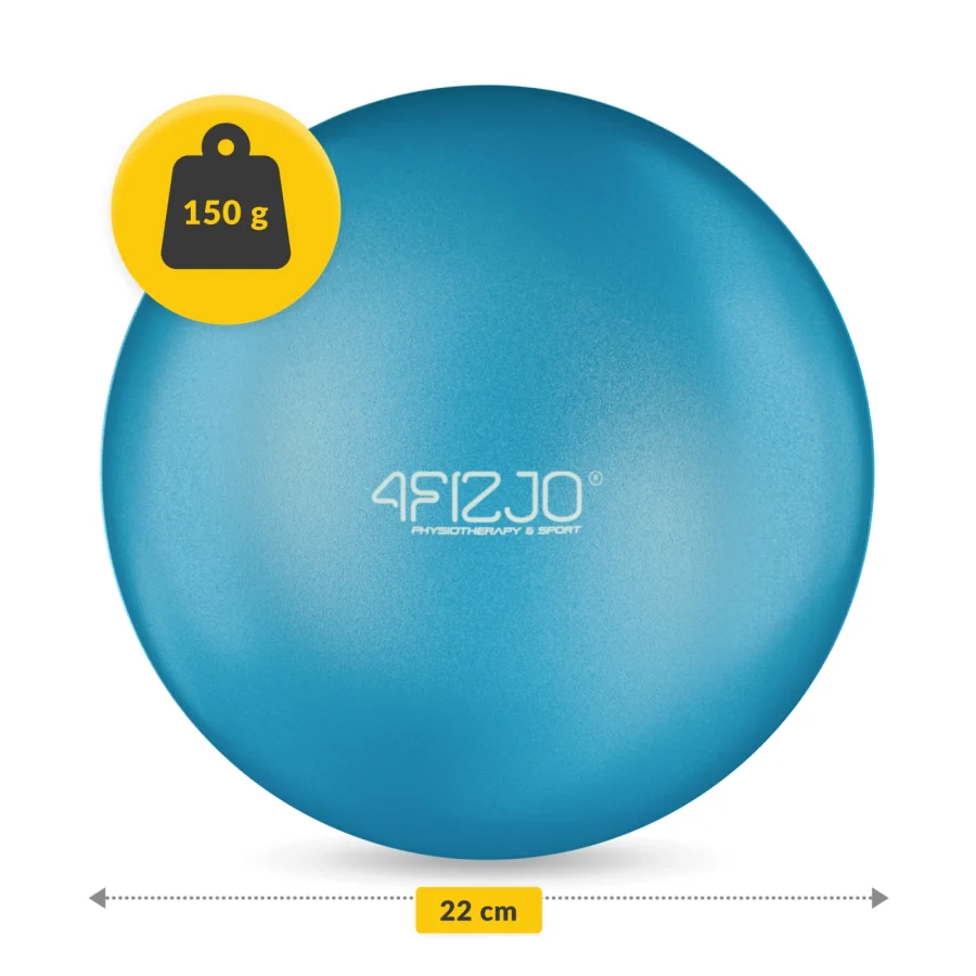Pilatesball og treningsball – 22 cm, blå – bilde 5 av 6