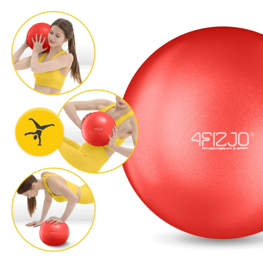 Pilates- og rehabiliteringsball 22 cm rød – bilde 5 av 6