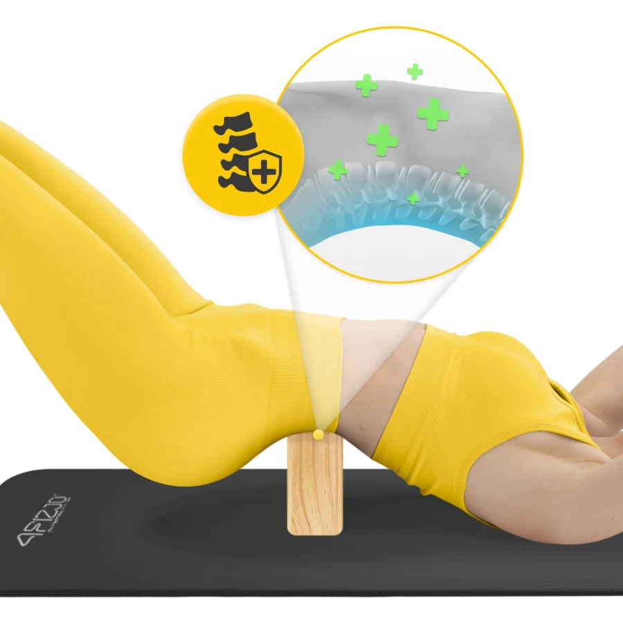 Yogablokk av tre – 22 × 15 × 7,2 cm – bilde 6 av 8