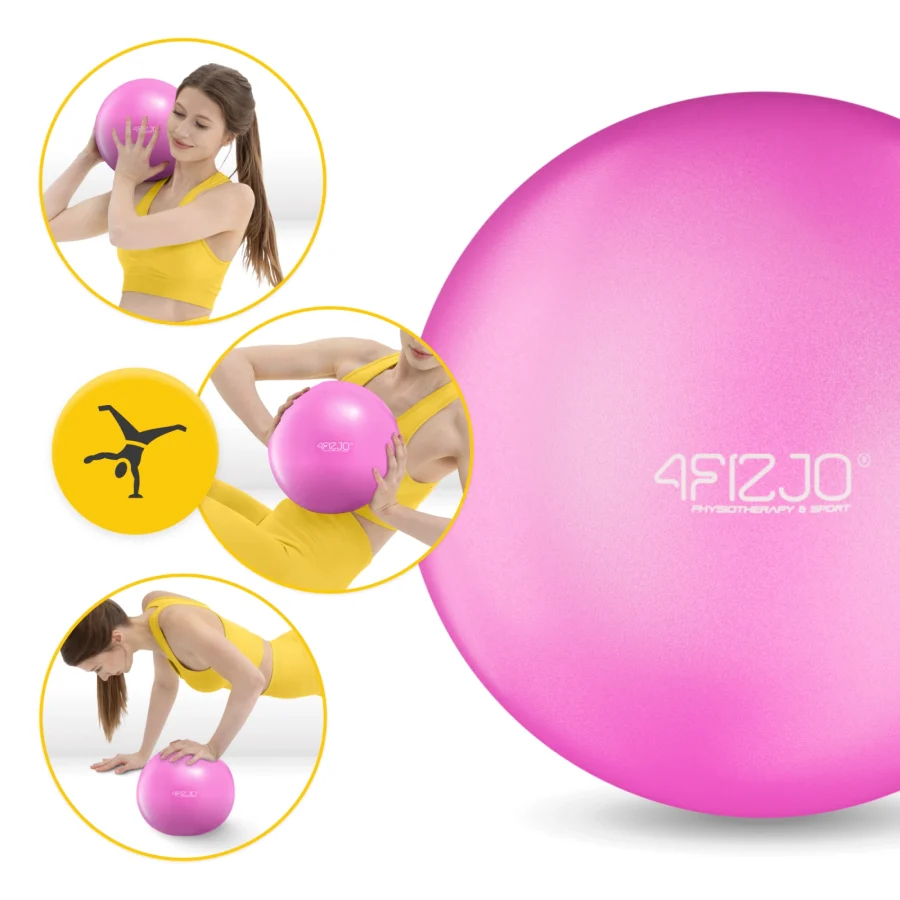 Pilates- og rehabiliteringsball 22 cm rosa – bilde 2 av 6