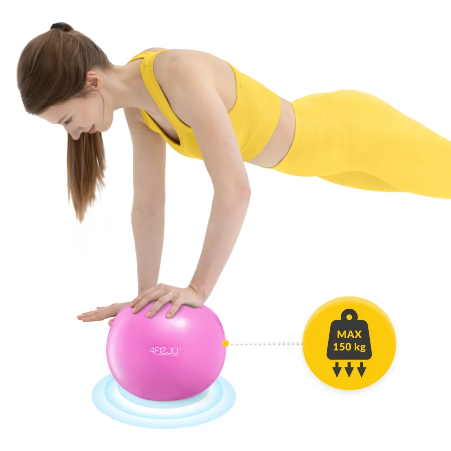 Pilates- og rehabiliteringsball 22 cm rosa – bilde 3 av 6