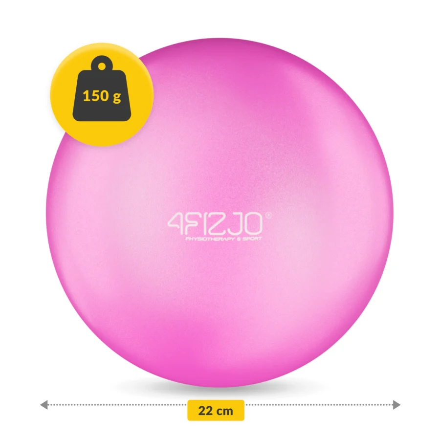Pilates- og rehabiliteringsball 22 cm rosa – bilde 4 av 6