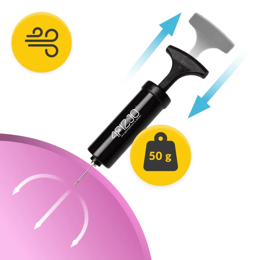 Pilates- og rehabiliteringsball 22 cm rosa – bilde 5 av 6