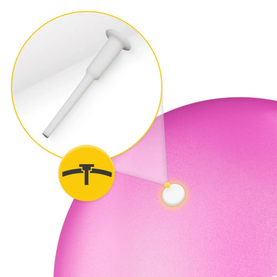 Pilates- og rehabiliteringsball 22 cm rosa – bilde 6 av 6