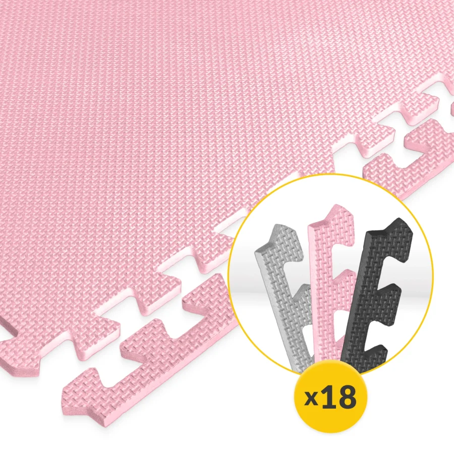 Puslespillmatte EVA 180 × 180 cm – rosa – bilde 7 av 8