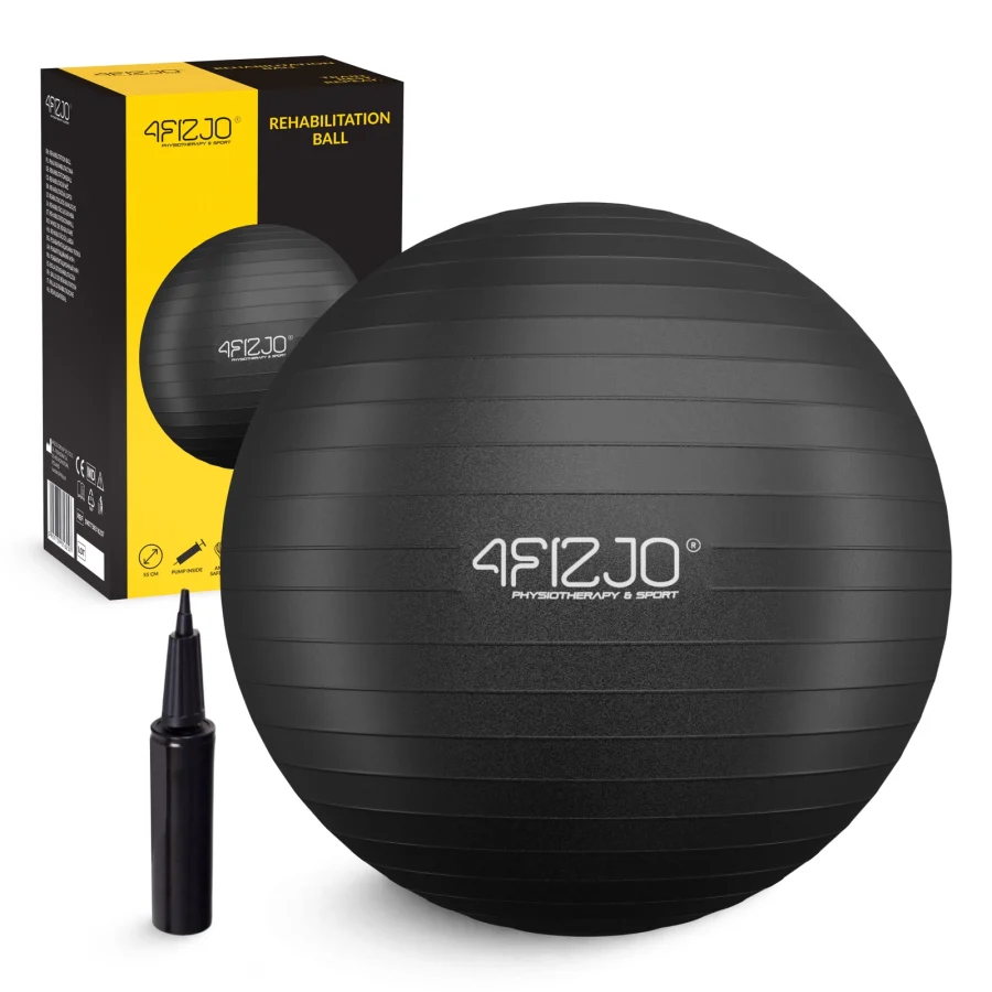 Treningsball 65 cm svart – bilde 1 av 8