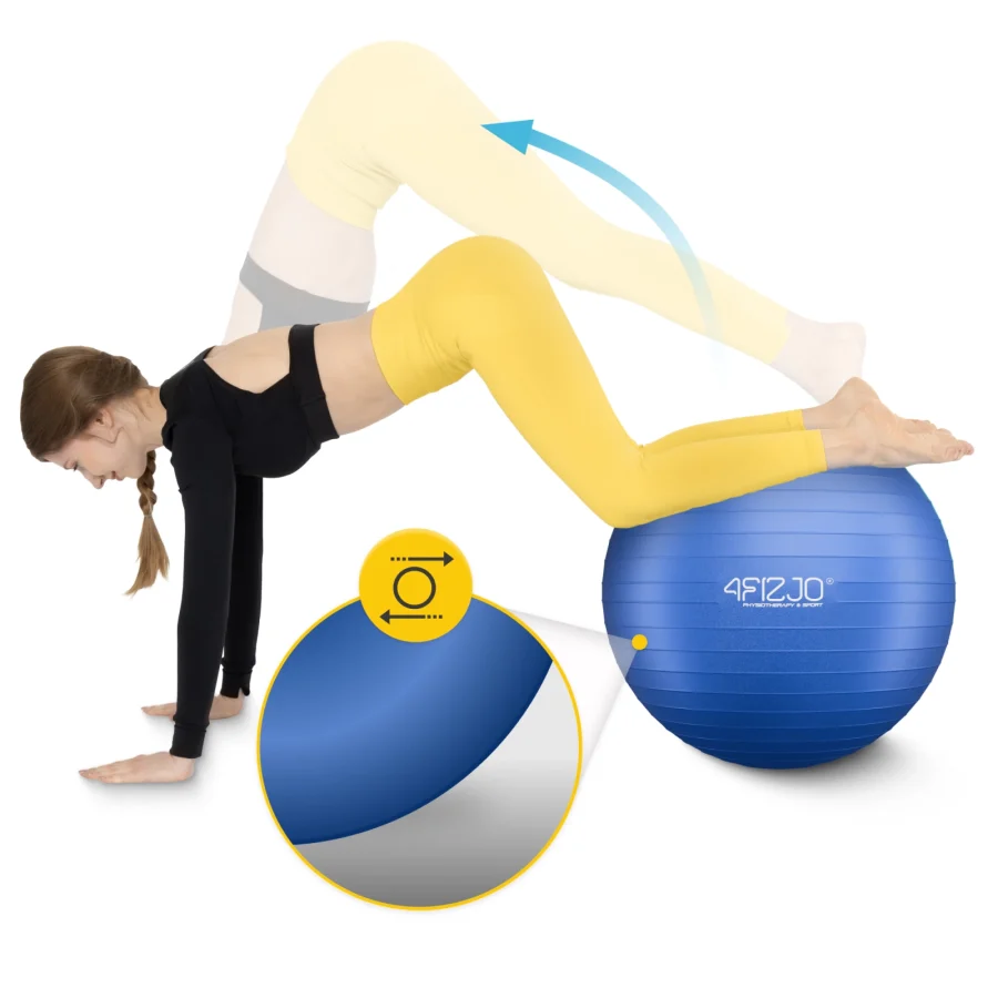 Treningsball 75 cm marineblå – bilde 4 av 8