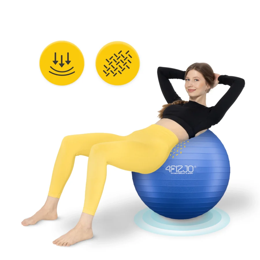 Treningsball 75 cm marineblå – bilde 6 av 8