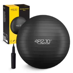 Oppblåsbar Gymnastikkball 75 Cm Svart