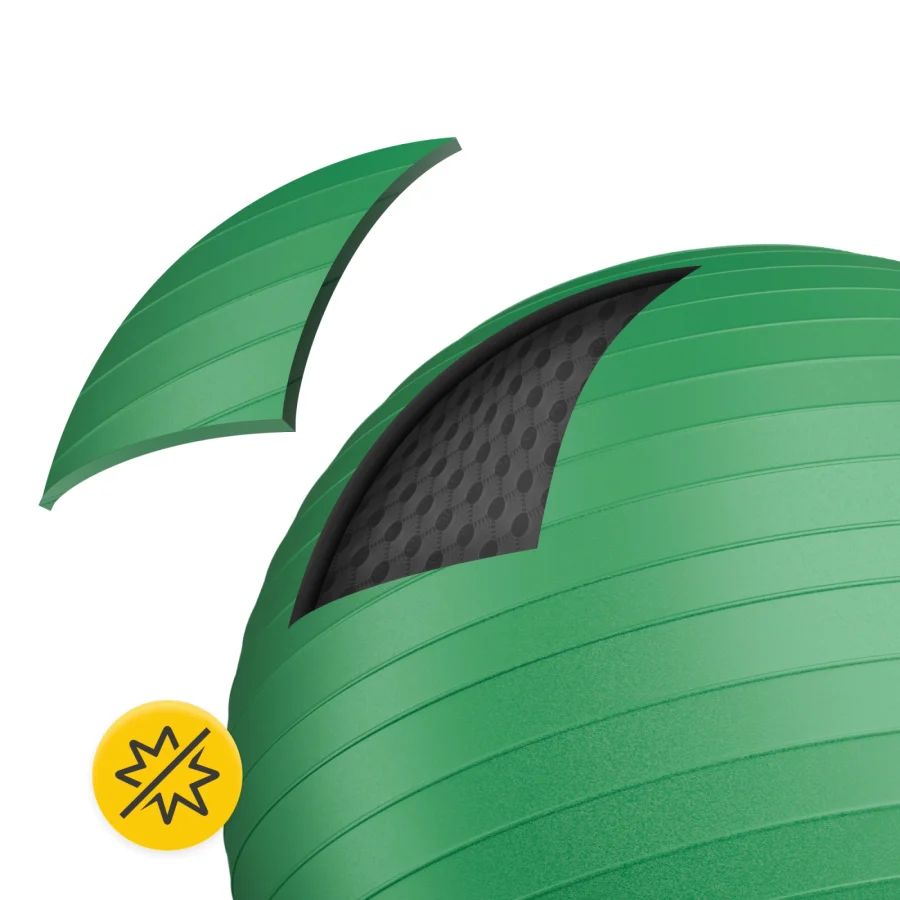 Treningsball 85 cm grønn – bilde 4 av 8