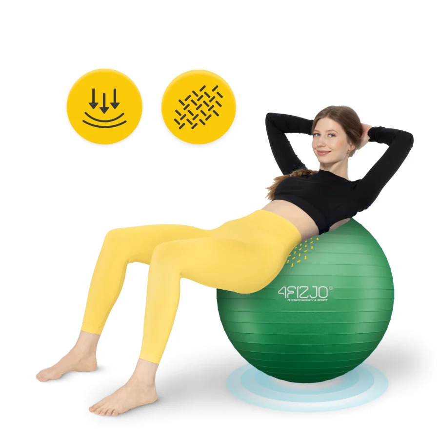 Treningsball 85 cm grønn – bilde 6 av 8