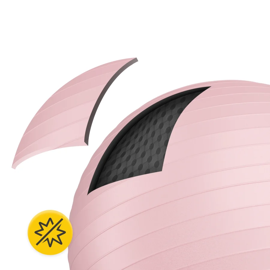 Treningsball 65 cm rosa – bilde 4 av 8