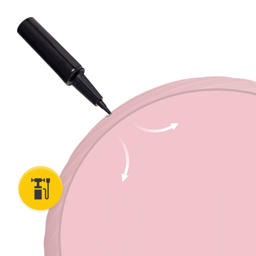 Treningsball 65 cm rosa – bilde 8 av 8