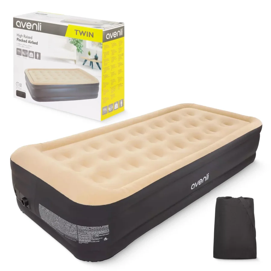 Enkel luftmadrass 196 × 97 × 47 cm – Avenli – bilde 1 av 6