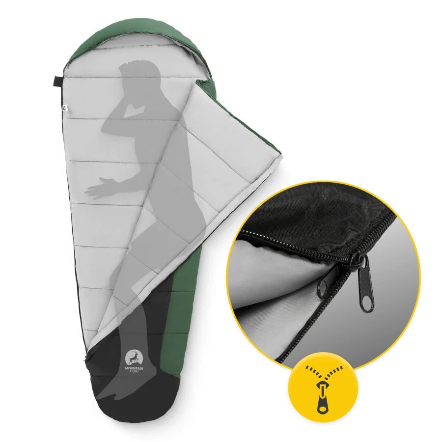 PRO mumiesovepose – 220 cm, komfort 5 °C – Mountain Goat – bilde 2 av 8
