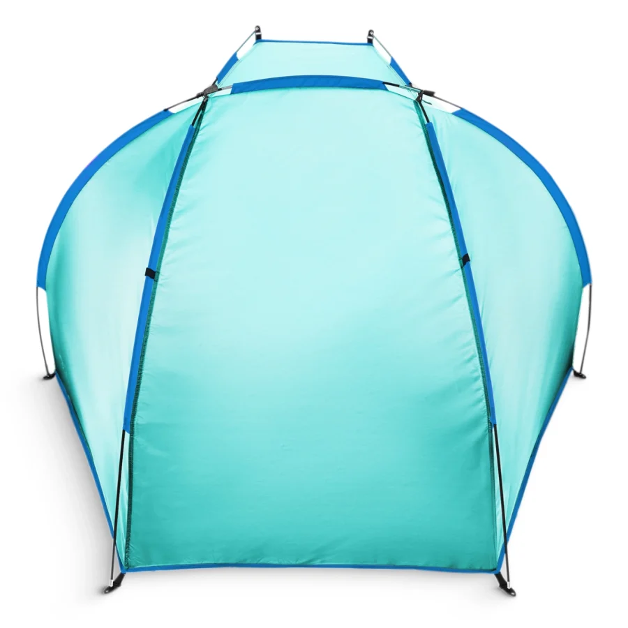 Strandtelt PRO – 200 × 115 × 115 cm, lyseblå/marineblå – bilde 8 av 8