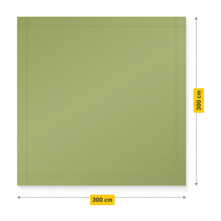 Vanntett tarp til camping – 300 × 300 cm, grønn – bilde 4 av 8