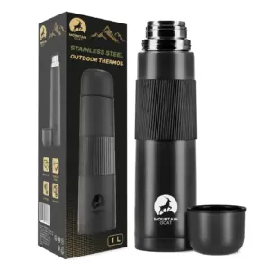 Reisetermos For Kaffe Og Te 1 Liter Svart