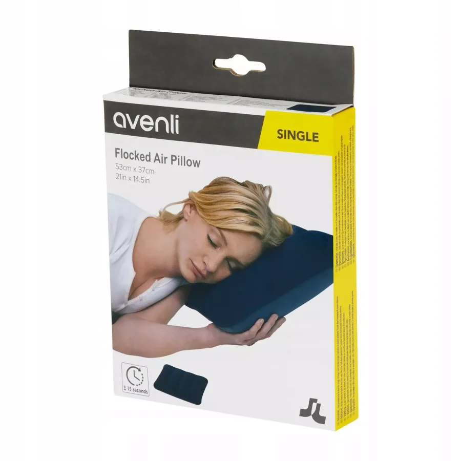 Dobbel luftmadrass 203 × 152 × 22 cm med pumpe og puter – Avenli