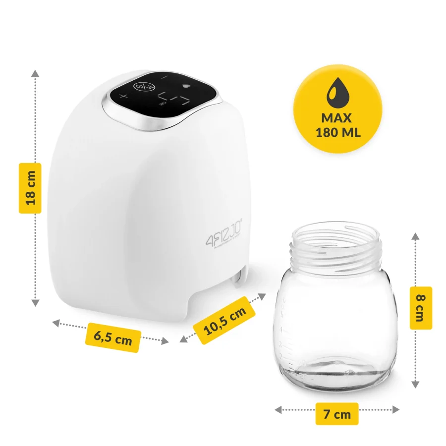 Elektrisk brystpumpe LITE – enkel, 180 ml – bilde 2 av 8