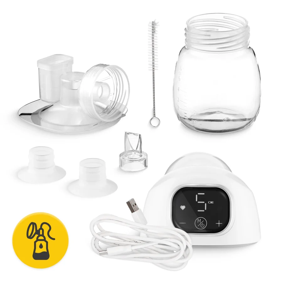 Elektrisk brystpumpe LITE – enkel, 180 ml – bilde 4 av 8